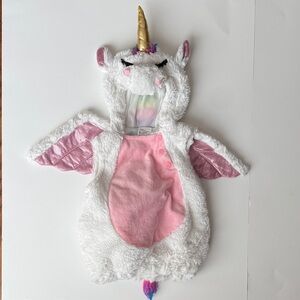 Unicorn Costume with Gold Horn and Pink Accents Baby 0-6M